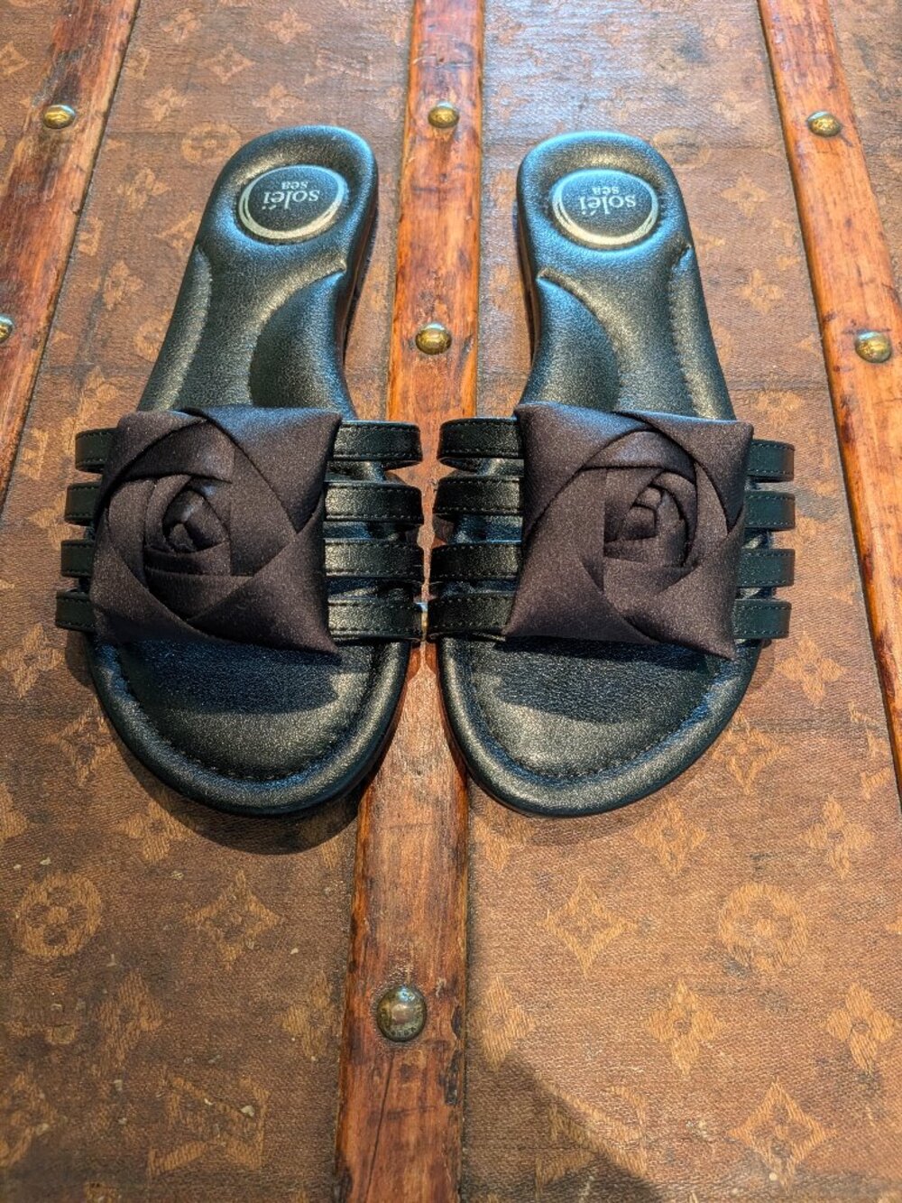 Camille Vegan Leather Slides